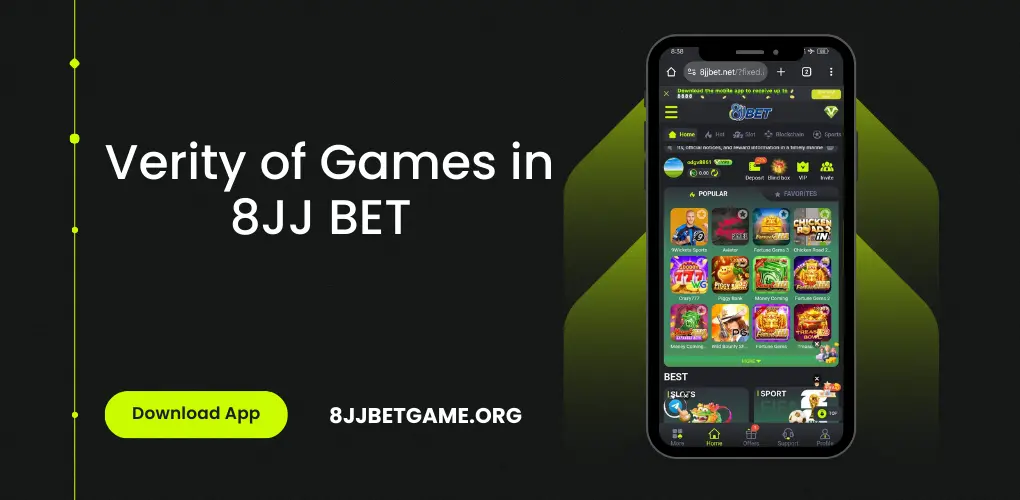 Games on 8jj bet